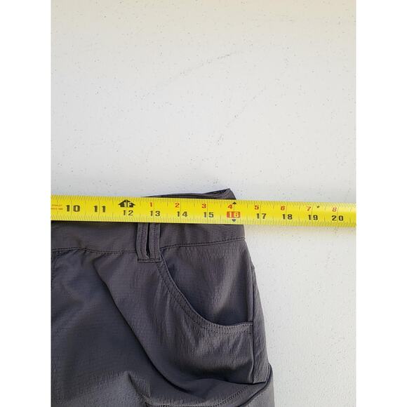 PrAna Pants Womens Size 8 Gray Sage Convertible Cargo Hiking Nylon Stretch - Picture 10 of 16